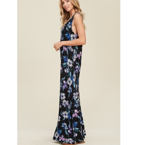 FLORAL MAXI DRESS - Picture 3 of 8